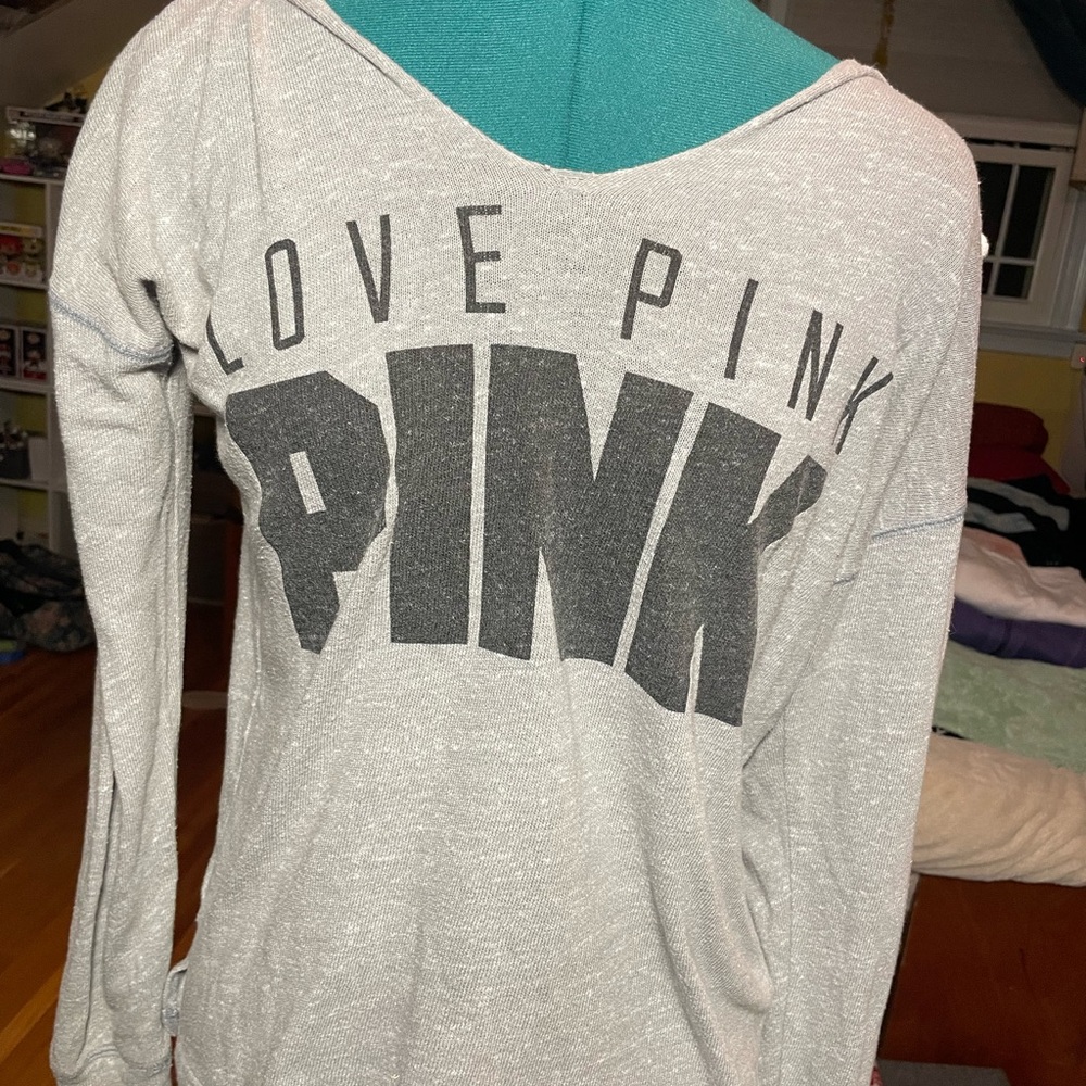 PINK Victoria's Secret Gray Sweater
